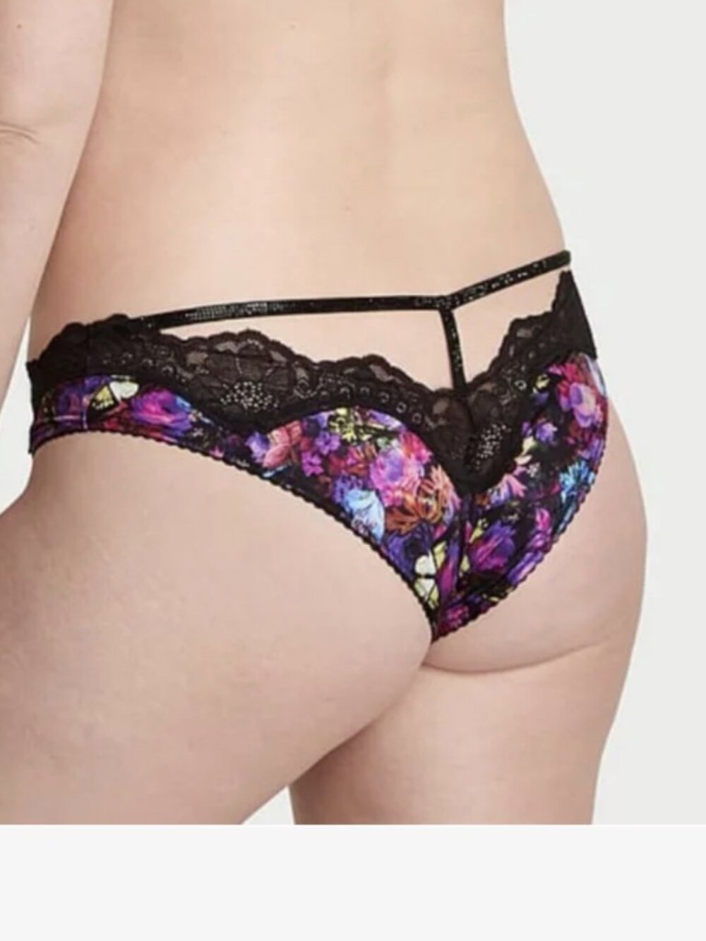 Victoria's Secret Very Sexy Strap Lace Brazilian Panty (S) Purple NWT!